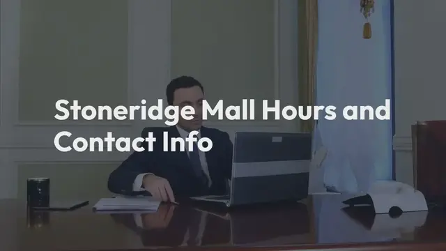 Video thumbnail for Stoneridge Mall Hours and Contact Info