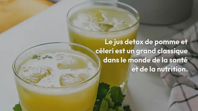 Video thumbnail for Jus detox pomme et céleri (Cyril Lignac)