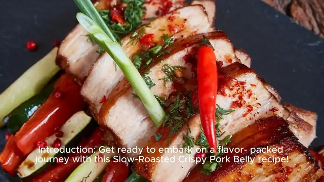 Video thumbnail for Slow-Roasted Crispy Pork Belly- A Culinary Mas