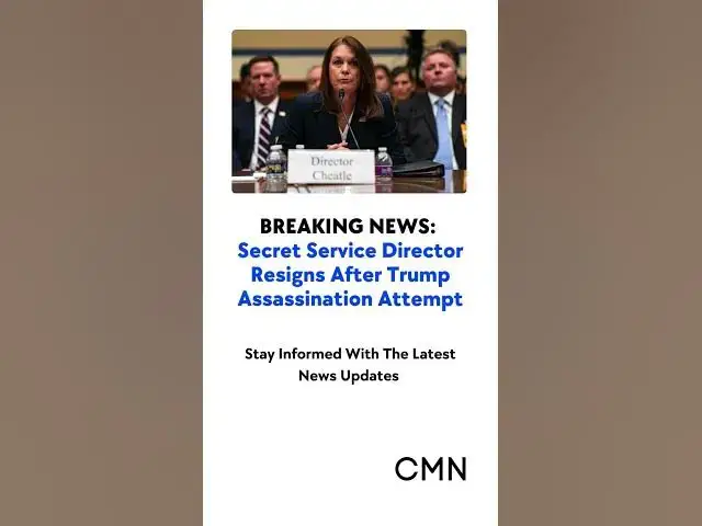 Video thumbnail for Secret Service Director Resigns After Trump Assassination Attempt