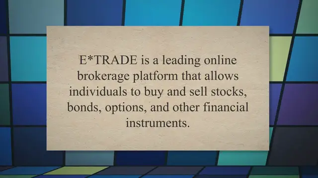 Video thumbnail for Unlocking the Secrets of E*TRADE: Exploring Share Lending and Maximizing Your Investments