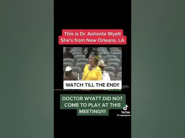 Video thumbnail for Dr. Ashonta Wyatt at New Orleans council meeting