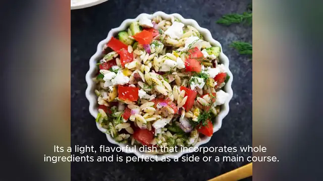 Video thumbnail for healthy orzo recipe