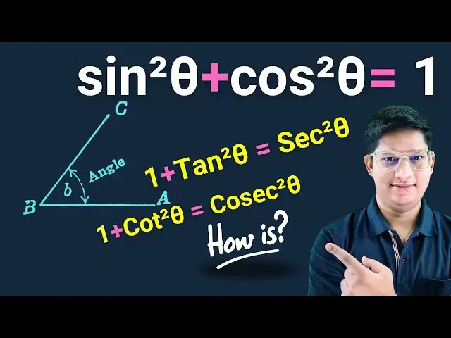 Video thumbnail for Why is sin²A + cos²A always equal to 1? | sin square theta + cos square theta = 1 How to prove?
