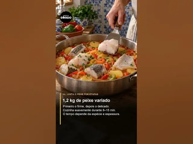 Video thumbnail for 🐟 Caldeirada de peixe à portuguesa #ReceitasDoGordo #CaldeiradaDePeixe #ReceitasDePeixe