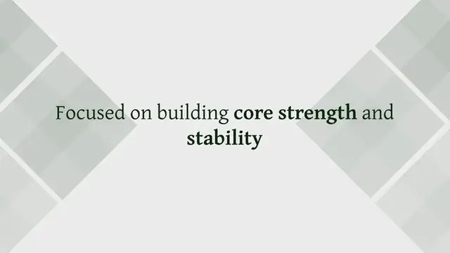 Video thumbnail for Pilates for Core Strength and Stability