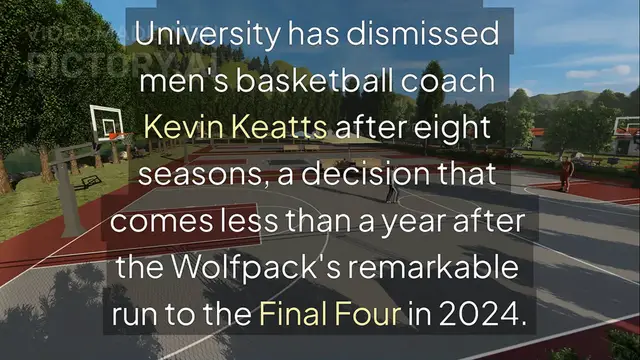 'Video thumbnail for NC State Fires Kevin Keatts After Eight Seasons, One Year After Final Four Run'