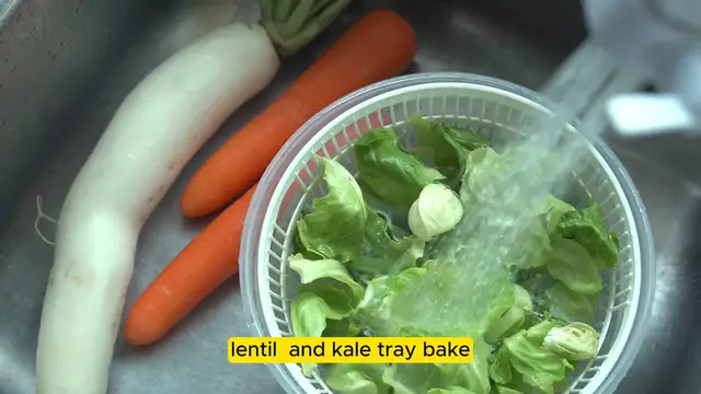 Video thumbnail for Healthy Harissa Chicken, Lentil, and Kale Tray Bak