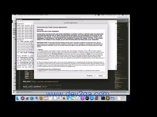 Video thumbnail for How To Install Home Brew On Mac OS