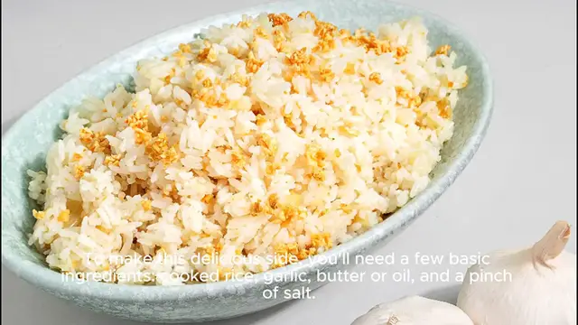 'Video thumbnail for Garlic rice recipe'