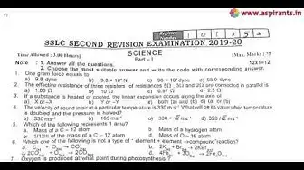 Video thumbnail for 10th Science Second Revision Question Paper 2019-2020 | Villupuram District | English Medium