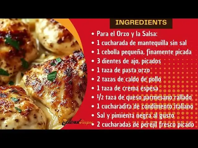 Video thumbnail for Creamy Parmesan Chicken and Orzo | Best Easy Dinner Recipe