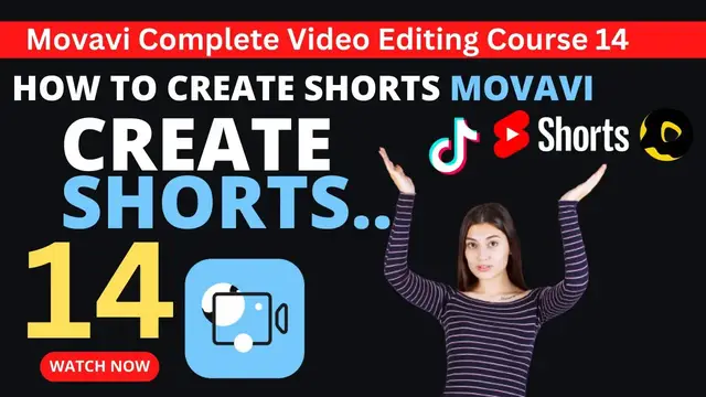 Video thumbnail for How to Create Shorts ​Videos in Movavi Video Editor For Tiktok YouTube Shorts ⬆️ Video 14.