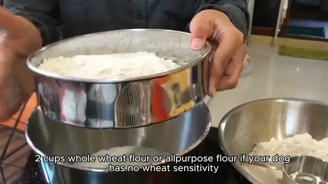 Video thumbnail for dog biscuit recipe