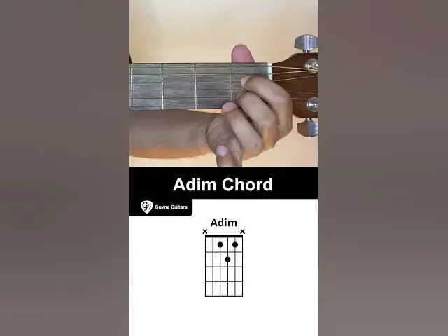 Video thumbnail for How To Play The Adim Chord On Guitar - Guvna Guitars