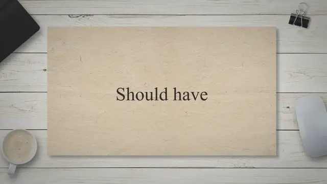 Video thumbnail for English Grammar: Should have