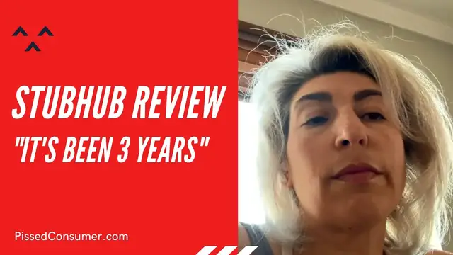 'Video thumbnail for StubHub Reviews "I'm still waiting for my refund for the tickets" @PissedConsumerCom'