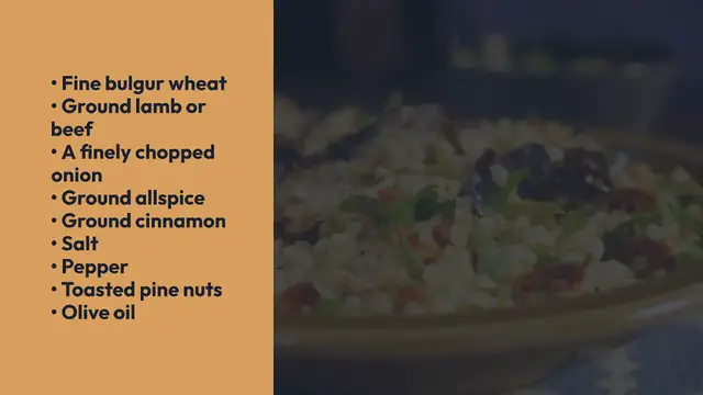 Video thumbnail for Lebanese Kibbeh with Yogurt Sauce Recipe