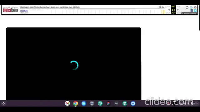 Video thumbnail for Buffering icon appears with black screen in open.video Wayback Machine