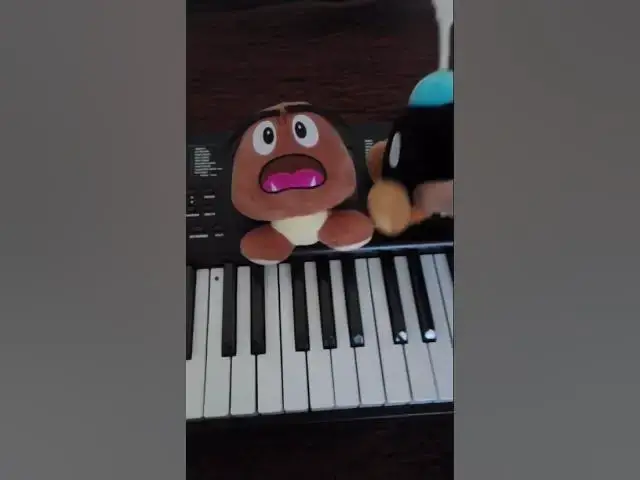 'Video thumbnail for Goomba plays the piano #plush #mario #funny #piano'