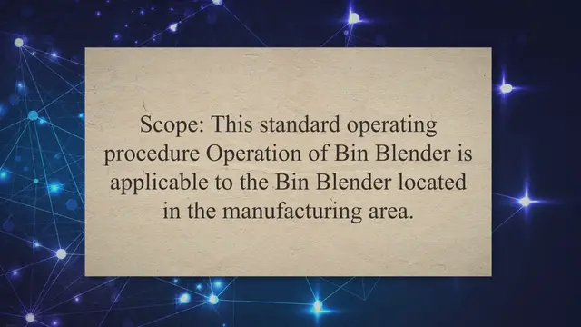 Video thumbnail for SOP on Operation of Bin Blender