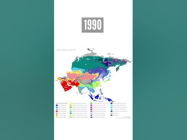 Video thumbnail for Asia's Climate Zones Shifting: Köppen-Geiger Maps from 1930 to 2099