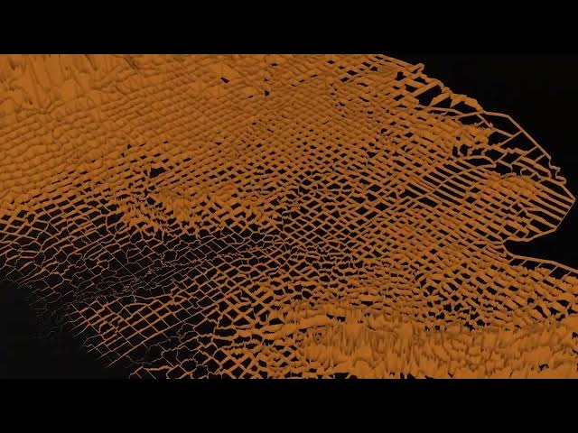 Video thumbnail for County Borders as Terrain: A 3D Elevation Map of the United States