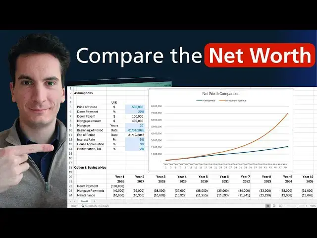 Video thumbnail for Financial Analyst Settles Rent vs Buy Debate With Excel Model (download available)