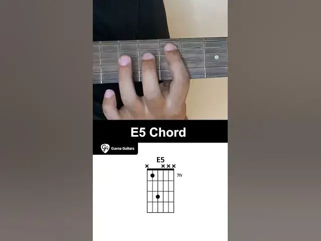 Video thumbnail for How To Play The E5 Chord On Guitar - Guvna Guitars