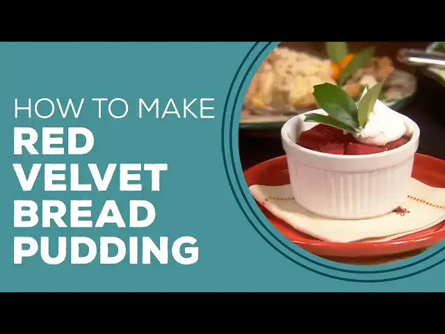 Video thumbnail for Blast from the Past: Red Velvet Bread Pudding Recipe | Christmas Dessert Ideas