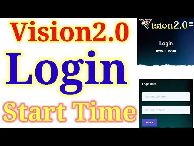 Video thumbnail for vision2o.uk | login start time | kiya hai or kitne time bad start hoga | vision2.0 long time chalne