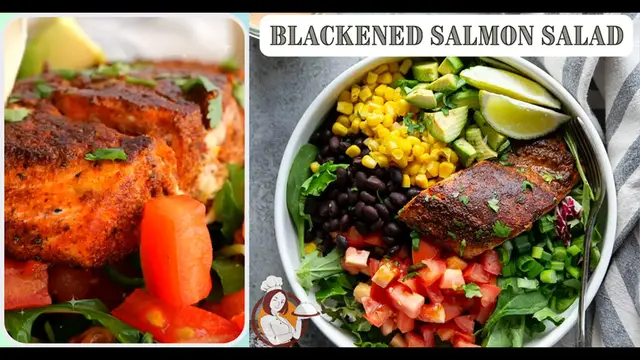 Video thumbnail for Blackened Salmon Salad