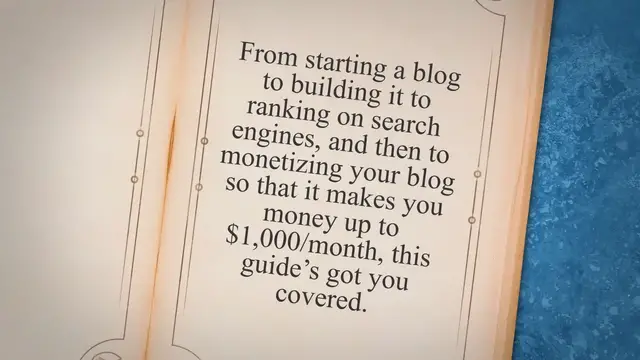'Video thumbnail for How to Start a Blog that Makes $1,000/Month in 317 Days'