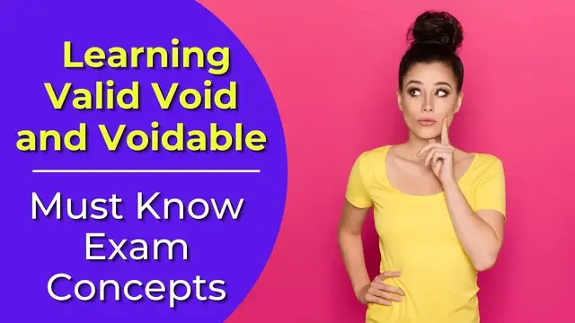 Video thumbnail for Valid, Void, and Voidable: The Difference? Real estate license exam questions.