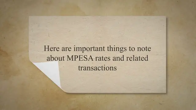Video thumbnail for Important points on MPESA charges