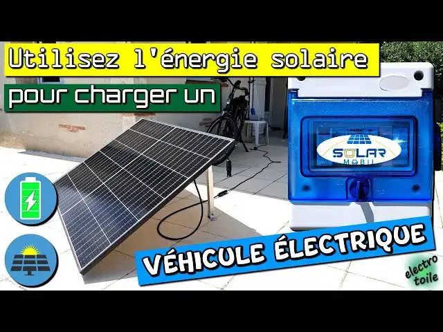 Video thumbnail for Borne de recharge Plug and Play pour véhicule électrique Solar Mobil avec kit solaire