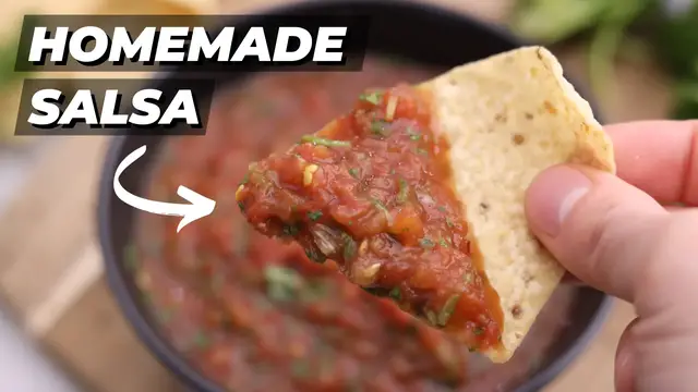 Video thumbnail for Homemade Salsa Recipe: How to Make Mexican Restaurant Style Salsa at Home😍