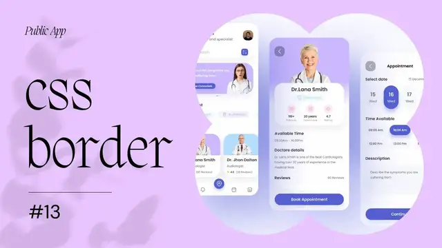 Video thumbnail for Border Width, Style, Color in CSS | Full-Stack Web-Development Course #13
