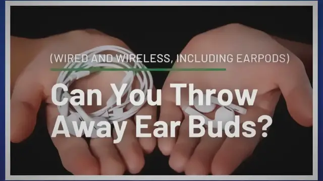 'Video thumbnail for Can You Throw Away Ear Buds? (Wired and Wireless, including EarPods)'
