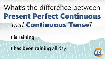 Video thumbnail for What’s the difference between Present Perfect Continuous and Continuous Tense?