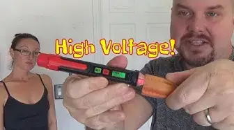 Video thumbnail for Review || Non-Contact Voltage Detector LCD Pen 12~1,000V