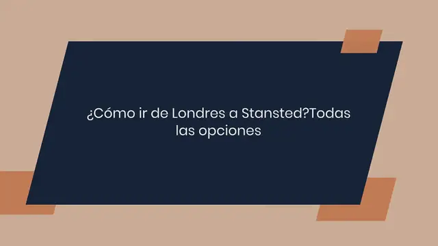 Video thumbnail for ¿Cómo ir de Londres a Stansted?