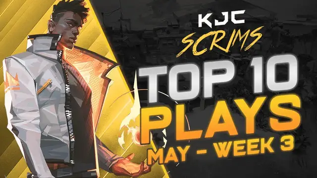 'Video thumbnail for TOP 10 VALORANT PLAYS OF THE WEEK | May - Week 3 | KJC Scrims by KJC eSports'