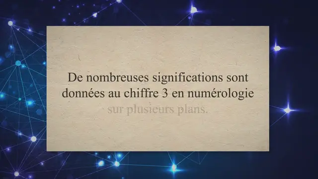 Video thumbnail for Le chiffre 3 en numérologie