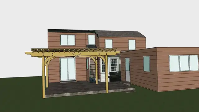 'Video thumbnail for Pergola and Flagstone Patio Design'