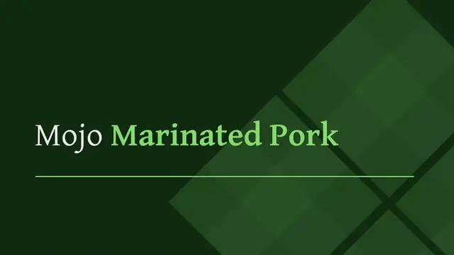 Video thumbnail for 8 Cuban Mojo Marinated Pork Recipes With Amazing Flavour: