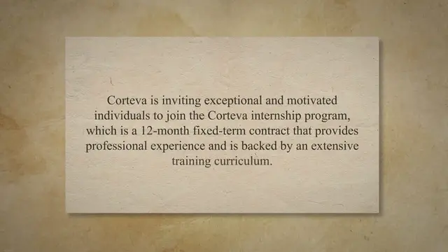 'Video thumbnail for CORTEVA: INTERNSHIP OPPORTUNITIES 2023'