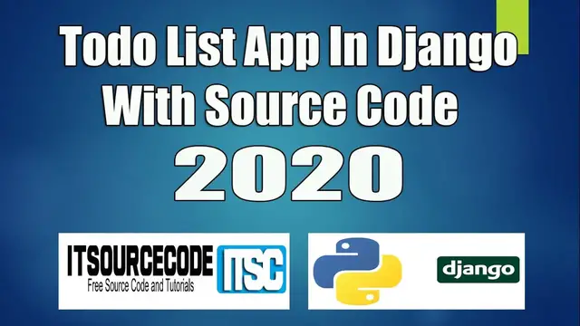 Video thumbnail for Todo List App In Django With Source Code 2021 | Django and Python Projects for Beginners