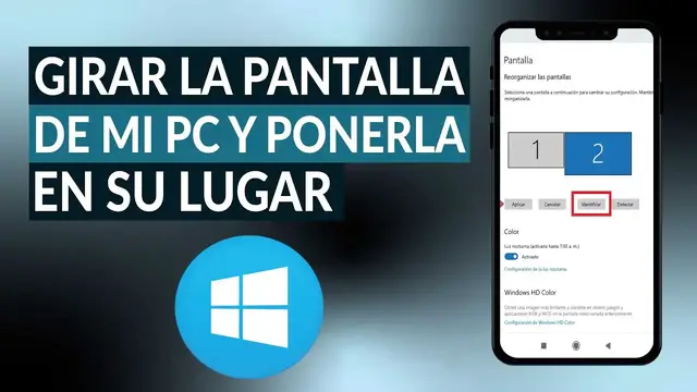 Video thumbnail for Cómo GIRAR la PANTALLA de mi PC y ponerla en su lugar - Solución