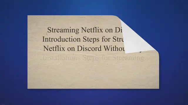 'Video thumbnail for Stream Netflix on Discord'